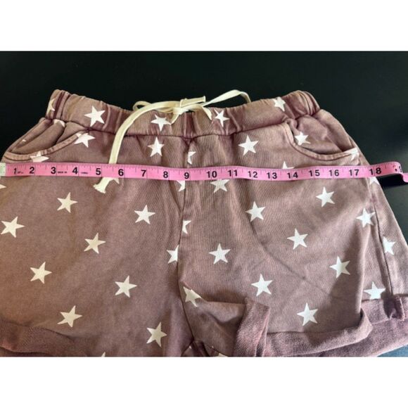 NWT Easel Los Angeles Rust Color Star Jrs Junior Shorts Size Medium - Picture 7 of 8